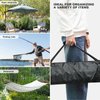 Bicherub Umbrella Storage Bag 67 Inch Umbrella Carry Bag Beach Umbrella Storage Bag Oversized Patio Hammock and Steel Stand Storage Bag,Black