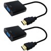 HaeKap HDMI to VGA Adapter Compact and Portable Great Signal Conversion for Projectors and HDTVs Ideal for On-The-Go Use Lightweight Easy to Carry Advanced IC Chip for Optimal Performance