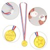 FEPITO 30 Pcs Trophies Medals Set 10Pcs Gold Plastic Trophy Cup and 20Pcs Winner Medals for Kid Party Sports Awards
