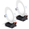 Sunco 2 Pack 6 Inch Ultra Thin LED Recessed Ceiling Lights, 5000K Daylight, Dimmable, 14W, Wafer Thin, Canless with Junction Box