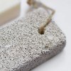 Coimoon Set (Made in Europe)- Exfoliating Organic Loofah Face Pads and Shower Sponge with Natural Pumice Stone, Loofa, Puff Sponge Scrubber Body for Men and Women (2 Piece Set, Natural)