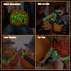 TatoYard 132 Styles Halloween Glows Party Temporary Tattoo Decorations for Girls and Boys, Bulk Birthday Party Favors Waterproof Tattoo Supplies, Halloween Goodie Bag Stuffers for Kids' Party