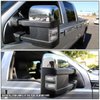 Chrome Housing White LED Side Towing Mirror Turn Signal Light Compatible with Ford F250 F350 F450 Super Duty 08-16