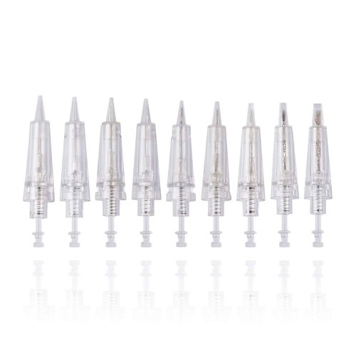 50pcs Permanent Makeup Tattoo Needle Cartridges Disposable T Shape Tattoo Needle for Digital Eyebrow/Lips/Eyeliner Tattoo Machine (3P)