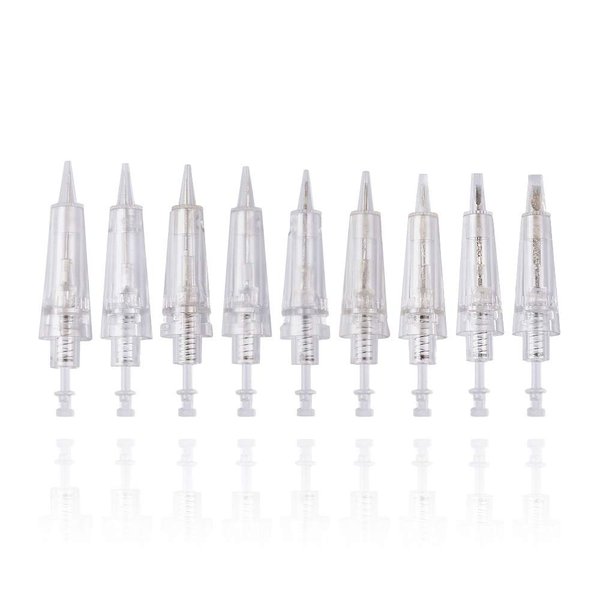 50pcs Permanent Makeup Tattoo Needle Cartridges Disposable T Shape Tattoo Needle for Digital Eyebrow/Lips/Eyeliner Tattoo Machine (3P)