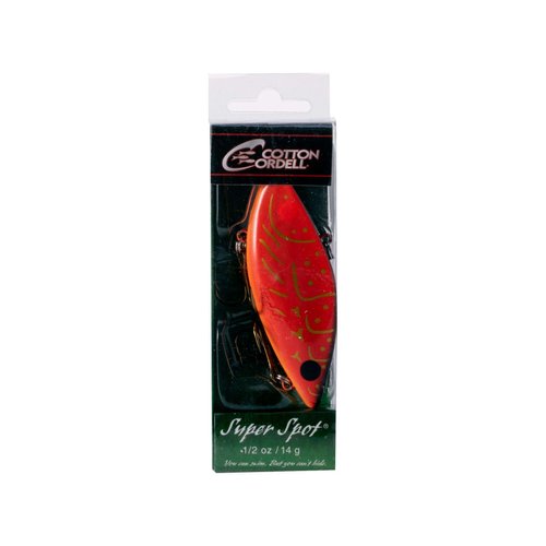 Cotton Cordell Super Spot Lipless Crankbait Fishing Lure, Rayburn Red, 1/2 oz