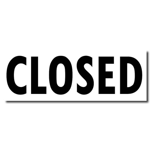 Quality Business Stamp - Large Self-Inking 'Closed' Stamp with Black Ink, Ideal for Clerical Staff - 7/8 x 2-1/4 Size, Durable and Easy to Use - Perfect Office Tool for Efficient Business Operations