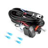 WeiSen 180W Plug & Play Spot Lights Wiring Harness Kit with Pulse Power Bar Plug Connector Relay Fuse 16AWG 2 Lead 12V On Off Rocker Switch Compatible with Polaris RZR General Ranger Pulse Bus bar