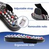 BYRIVER Acupressure Foot Massager Acupoint Stimulation Massage Slippers Shoes Reflexology Sandals Gift for Men Women, Reduce Feet Tension Promote Circulation, Father's Mother's Day Gift(02S)