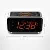 Emerson CKS1521 SmartSet Bluetooth Dual Alarm Clock Radio with 1.4” Orange LED Display, USB Charger, FM Radio, AUX Input, Auto-Dimmer, and Orange Accent Light