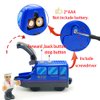 DSHMIXIA Battery Operated Train for Wooden Train Track Set Toys for 3 4 5 Year Old Boys Kids Action Locomotive Train Magnetic Connection (Without Battery) (Blue)