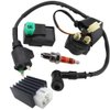 Ignition Coil Solenoid Relay Voltage Regulator 5-PIN CDI Box Spark Plug for 50cc 70cc 90cc 110cc 125cc ATV Go Kart Dirt Bike Pit Bike by TOPEMAI