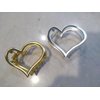 Generic Medium/small dark silver or rose gold heart shaped metal hair claw clip (Primary color: Gold), 1 Count (Pack of 1)