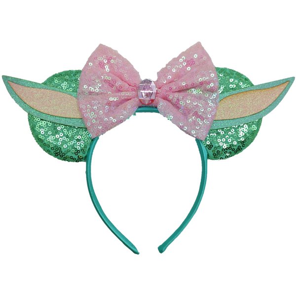 ZHENNAN Mouse Ears Headbands for Women, Glitter Ears Headbands, Cute Ears Costume Cartoon Themed Events Birthday Party Decorations Hair Accessoires