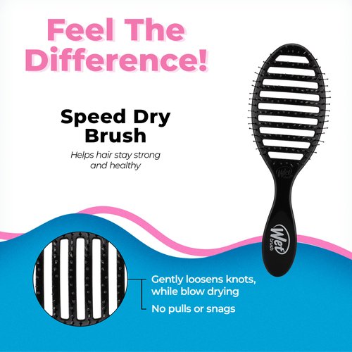 Wet Brush Speed Dry Hair Brush, Gravel (Terrain Textures) - Vented Design and Ultra Soft HeatFlex Bristles Are Blow Dry Safe With Ergonomic Handle Manages Tangle and Uncontrollable Hair - Pain-Free