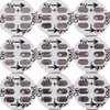 BTF-LIGHTING WS2812B 100PCS 5050SMD Individually Addressable Smart RGB LED Pixel for Arduino 5V DC Single 1-led LED Module Pixels Color Light little rgb LEDs Lampon Black Heat Sink PCB Board Only DC5V