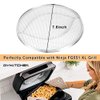 BYKITCHEN Stainless Steel Spatter Shield for Ninja Fg551 Foodi Smart XL Grill, Ninja XL Grill Accessories, Air Fryer Replacement Parts for Ninja 6 in 1 Smart Xl Indoor Grill