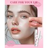 Lip Primer-1Pcs Hydrating Clear Lip Balm, Colorless Lip Tint Moisturizer for Dry & Chapped Lips, Smooth Lightweight Lip Base, Lipstick Primer & Daily Lip Care Product, Thanksgiving Gift for Women Man