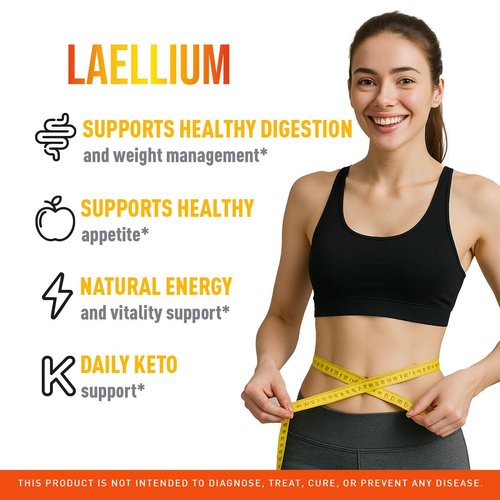Laellium Pills - Advanced Daily Formula All Natural Ingredients, Laellium Supplement Capsules, Premium Support Maximum Strength for Overall Health & Wellness, 60 Capsules for 1 Month