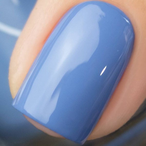 Vishine Nail Gel Polish, 15ml Soak Off Nail Gel Polish Nail Art Manicure Salon DIY, UV LED Lamp Required - Pale Cornflower Blue 0.5 OZ