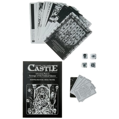 Themeborne Escape The Dark Castle Board Game Scourge of The Undead Queen Adventure Pack 2 | Cooperative Strategy Game for Adults and Teens | Ages 14+ | 1-4 Players | Avg. Playtime 45 Minutes | Made
