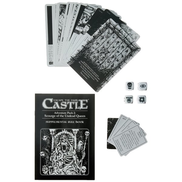 Themeborne Escape The Dark Castle Board Game Scourge of The Undead Queen Adventure Pack 2 | Cooperative Strategy Game for Adults and Teens | Ages 14+ | 1-4 Players | Avg. Playtime 45 Minutes | Made