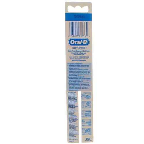 Oral-B Cross Action Power Replacement Brush Heads Soft - 2 pack, Pack of 5