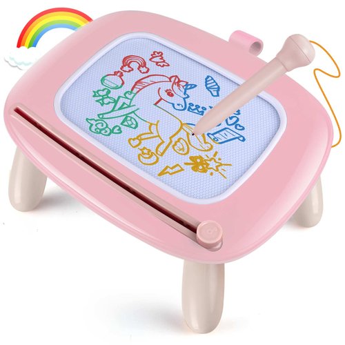 SCUATANBE Toddler Girl Toys for 1-2 Year Old, Magnetic Drawing Erasable Doodle Board for Kids, Educational Learning Toys for 1 2 3 Year Old Girls Gifts