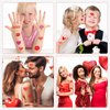 Konsait Valentine's Day Temporary Tattoos for Women Girls, Heart Tattoos Temporary Valentine Tattoos Fake Tattoos Kids Tattoos Temporary Heart Lips-mark Rose Valentines Day Party Supplies 10 Sheets