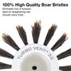 Olivia Garden Ceramic + Ion Turbo Vent Boar Round Hair Brush, 4 1/2"