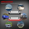 DAIERTEK Battery Bus Bar 12V Marine 7 x 1/4" (M6) Power Distribution Block with Cover 12V - 48V Positive & Negative Busbar Terminal Block for Automotive Car Boat