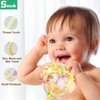 Socub Baby Montessori Sensory Toys for 0-6 6-12 Months, Food Grade Teething Toys for Babies 3-6 6-12 12-18 Months, Newborn Infant Learning Developmental Rattle Toy for 6-12 Months Boys Girls(Beige)