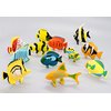 HAPTIME 12PCS Tropical Fish Toys Set, Pastic Cute Sea Life Creatures Learning Educational Toy Party Favors & Christmas Gifts for Boys, Girls, Kids