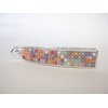 Generic Silver acrylic multi-color beads banana hair claw clip