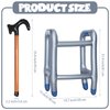 2PCS Inflatable Walker and Cane, Over The Hill Gag Gifts for Old People Birthday Decorations, Old Man Lady Costume Halloween Christmas Party Supplies (2P Walker&Cane)
