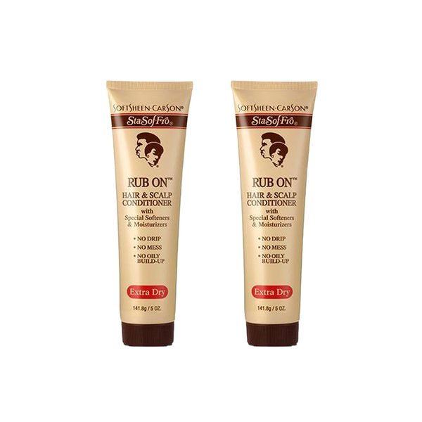 Set of 2 Sta-Sof-Fro 5 oz. Rub On Hair & Scalp Conditioner bundled by Maven Gifts