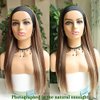 G&T Wig Headband Wigs for Women Long Straight Honey Blonde Highlights Wig Silky Straight Heat Resistant Wigs for Daily Party Use(24inch) …