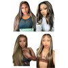 P1B/27 Human Hair Bundles Color #27 Straight Human Hair Bundles Honey Blonde Bundles Brazilian Unprocessed Virgin Hair 3 Bundles 10 12 14 Inch Highlight Bundles Hair Extensions