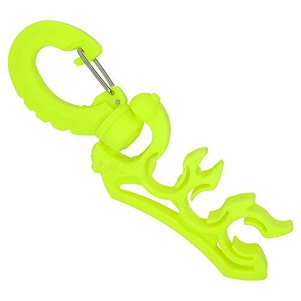 Scuba Choice Scuba Diving Dive Triple Hose Holder with Clip, Yellow