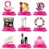 9Pack SPA Makeup Party Honeycomb Centerpiece Table Decorations,SPA Makeup Party Decorations