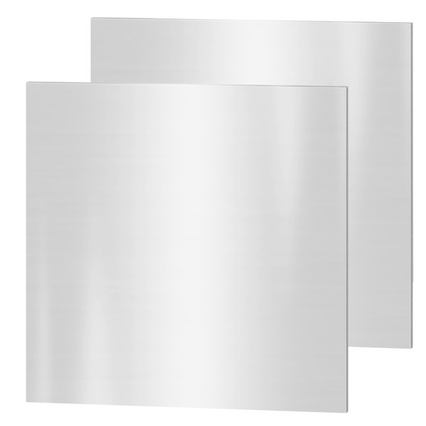 2PACK 304 Stainless Steel Sheets, 6" x 6" x 0.04" Inch Stainless Steel Plates 1MM Thick Stainless Steel Shim Plates Metal Sheets for Kitchen DIY Craft Making