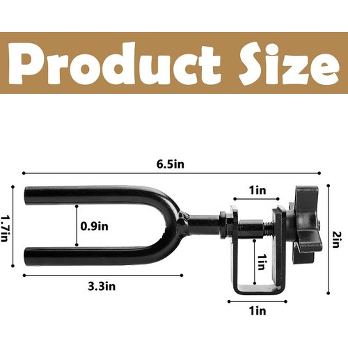 codree 2 Pcs Tree Stand Bow Holder- 12 Teeth Adjustable Hunting Bow Holder- Easy Installation Treestand Bow Rest for Outdoor Hunting Archery Gear Accessory