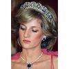 QXMYOO Princess Diana Crown for Women Cubic Zirconia Silver Diaries Tiara Royal Queen Crown Jewelry Bridal Headpiece Crystal Costume Accessories