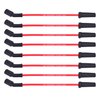 Spark Plug Wires Set 9748HH 8.0mm Red + 41-962 Spark Plugs Compatible with Cadillac Escalade, Chevy Silverado Suburban Tahoe GMC Sierra Yukon 16-Pack