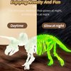 KidEwan Glowing Dinosaur Digging Fossil Kit, Dino Excavation Kits for Kids,Educational Science Kits for Boys, Dig Up Dinosaurs Skeleton Set for Girls(Triceratops)