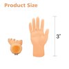 ZAKVOOR 16 Pcs Tiny Finger Hands Mini Realistic Little Small Hands Puppets for Show Gag Performance Party Favors, 8 Left & 8 Right