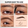3D Waterproof Microblading Eyebrow Pen,Micro 4 Tip Brow Pen,Long-lasting Natural Eyebrow Magic Pen, Waterproof&Smudge-proof Creates Natural Looking Brows (Dark brown)