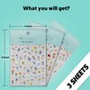 CESTSIREN Flower Nail Art Stickers 3D Embossed Nail Decals for Nail Art Design Self-Adhesive Spring Summer Nail Accessories for Women Nail Art Supplies 3 Sheets