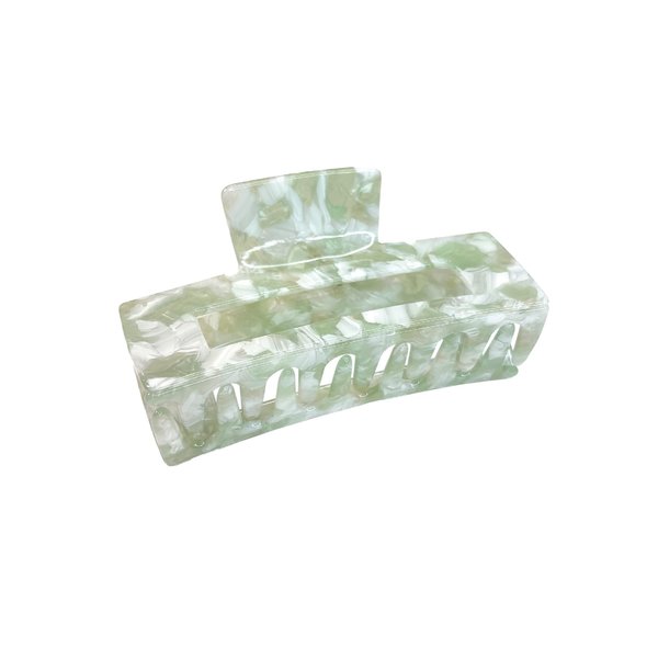 Date Night Mint Rectangular Biodegradable Claw Clip