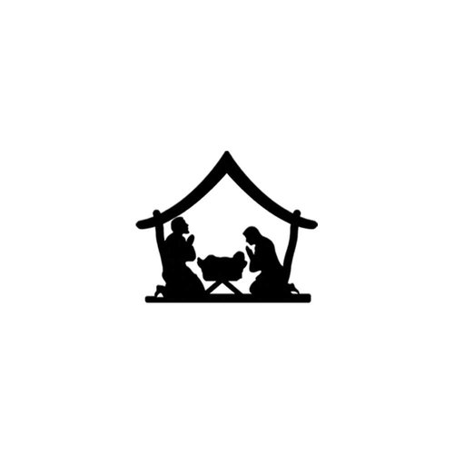 Nativity Baby Jesus Religious Paper Die Cuts/Christmas Craft Supplies and Party Decorations / 15 Pieces Per Pack/Available in 9 Colors and 3 Sizes